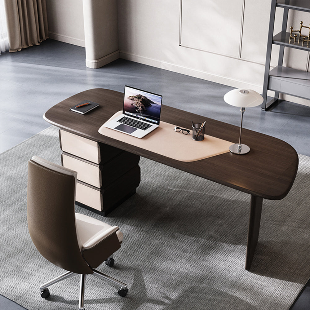 LUXORA WD1052 160/180/200cm Light Luxury Solid Wood Desk