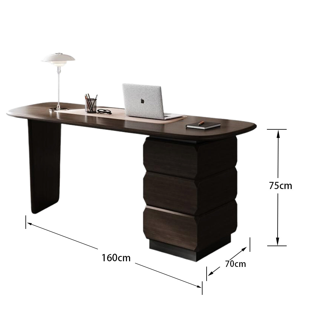 LUXORA WD1052 160/180/200cm Light Luxury Solid Wood Desk