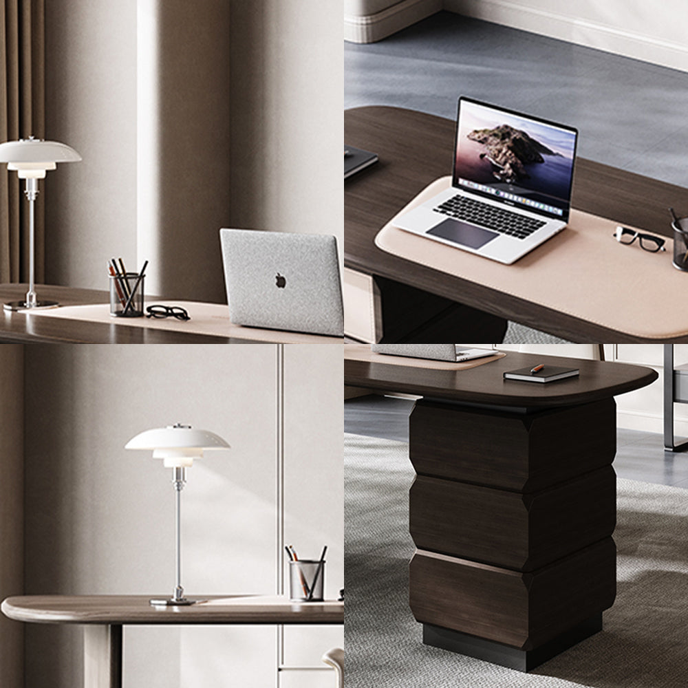 LUXORA WD1052 160/180/200cm Light Luxury Solid Wood Desk