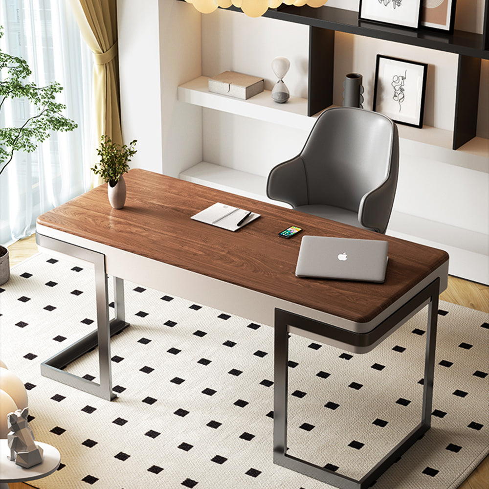 LUXORA WD1053 100/120/140/160CM Minimalist Style Walnut-Colored Desk
