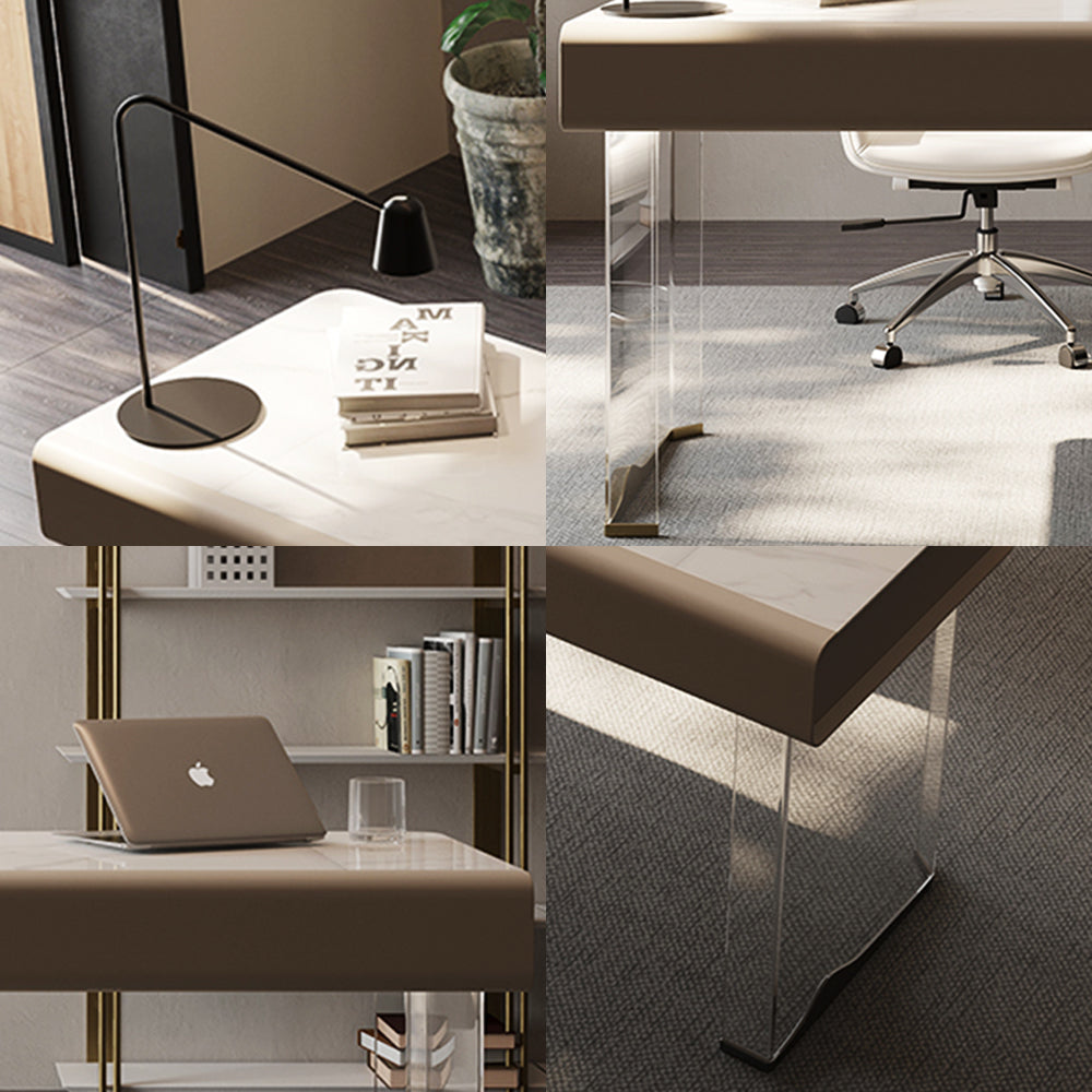 LUXORA WD1055 140/160/180cm Minimalist Style Sintered Stone Desk