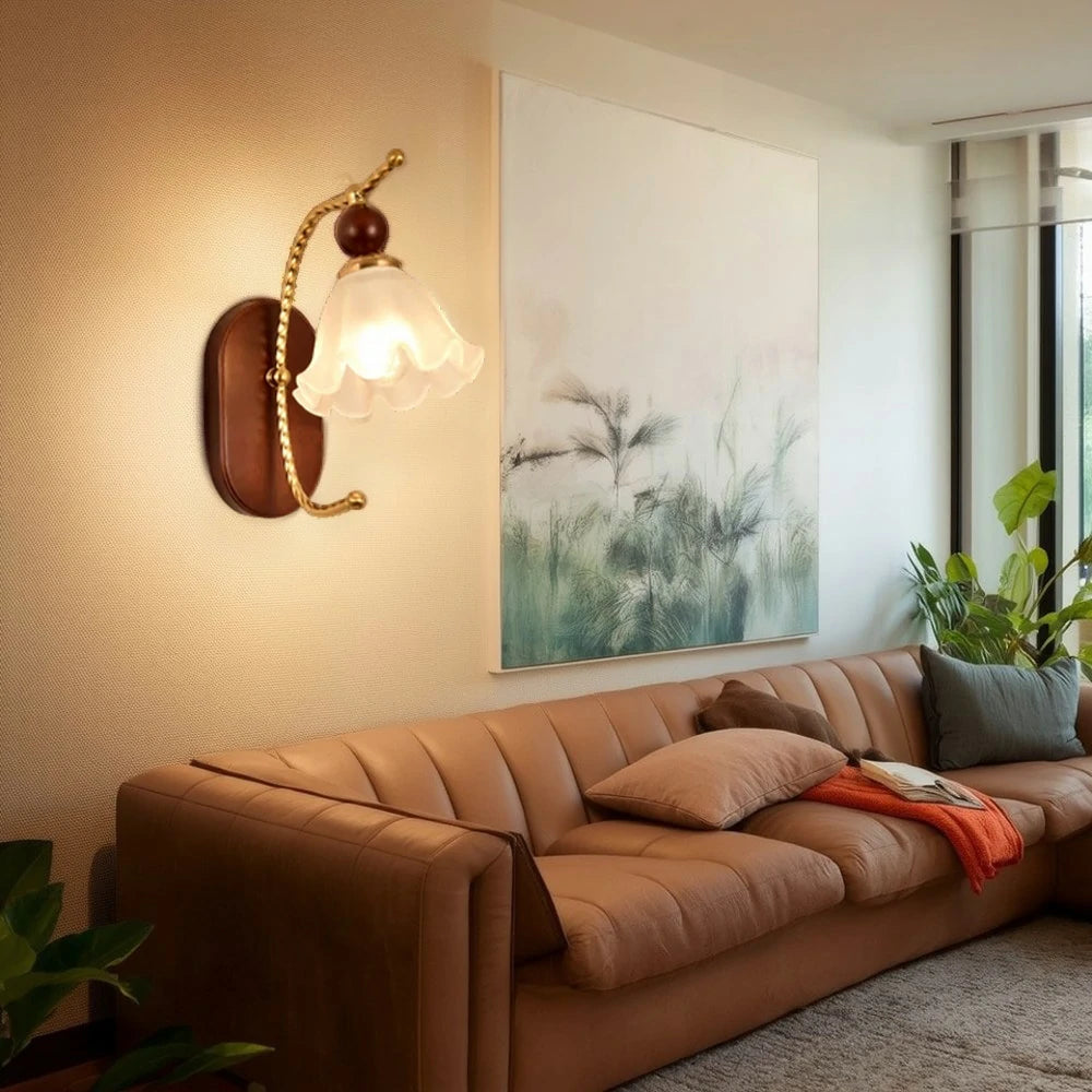 LIVARA 12W Summer Lily LED Wall Lamp Three-Color Dimmable Eye-Protection Light Modern Decorative Design