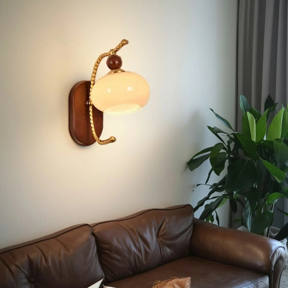 LIVARA 12W Cream Puff LED Wall Lamp Three-Color Dimmable Eye-Protection Light Modern Decorative Design