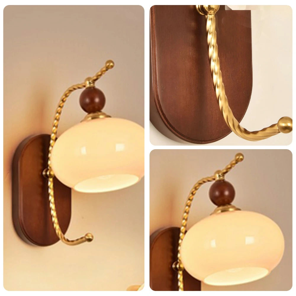 LIVARA 12W Cream Puff LED Wall Lamp Three-Color Dimmable Eye-Protection Light Modern Decorative Design