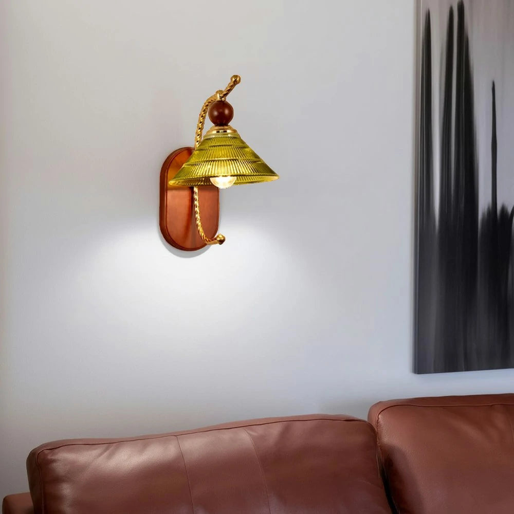 LIVARA 12W Pagoda LED Wall Lamp Three-Color Dimmable Eye-Protection Light Modern Decorative Design - Green