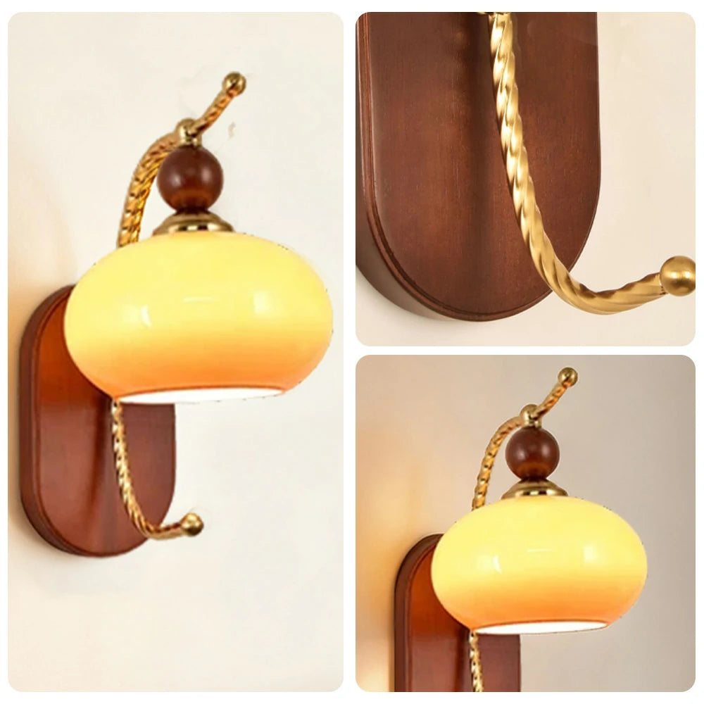 LIVARA 12W Persimmon LED Wall Lamp Three-Color Dimmable Eye-Protection Light Modern Decorative Design