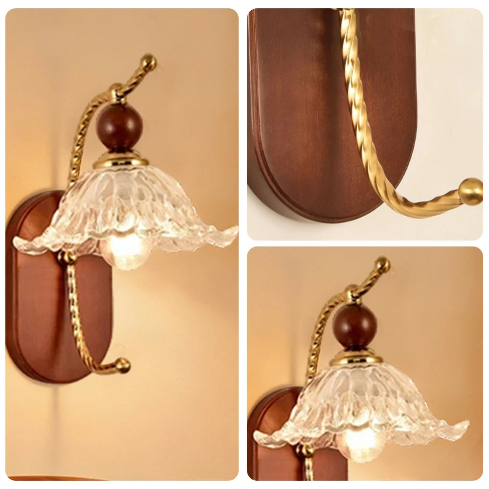 LIVARA 12W Flower LED Wall Lamp Three-Color Dimmable Eye-Protection Light Modern Decorative Design