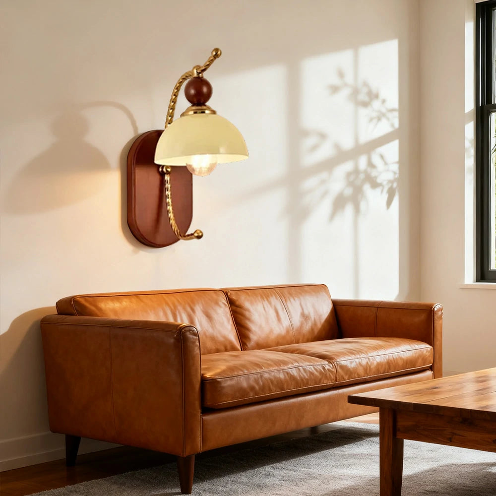 LIVARA 12W Iron Half-Moon LED Wall Lamp Three-Color Dimmable Eye-Protection Light Modern Decorative Design