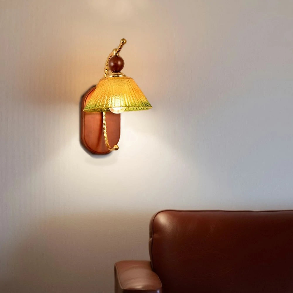 LIVARA 12W Amber Gradient Green LED Wall Lamp Three-Color Dimmable Eye-Protection Light Modern Decorative Design