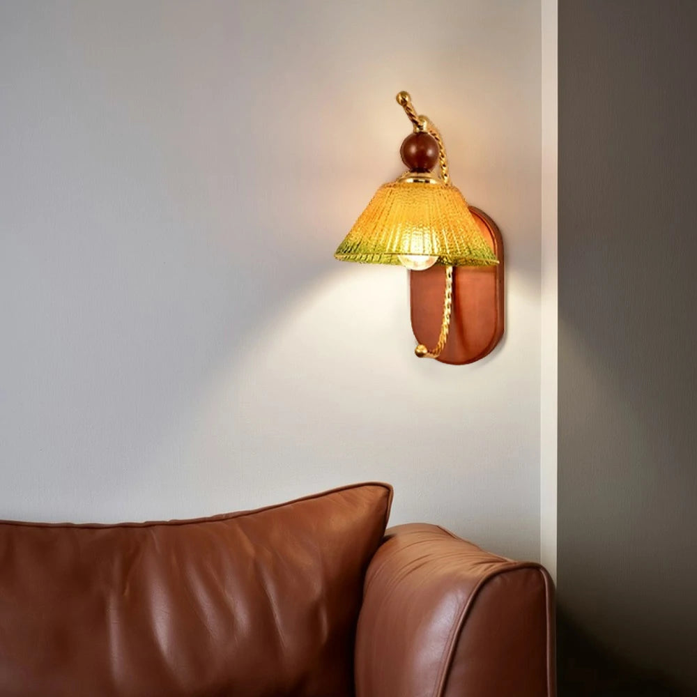 LIVARA 12W Amber Gradient Green LED Wall Lamp Three-Color Dimmable Eye-Protection Light Modern Decorative Design