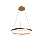 LIVARA Pendant Light 50/60cm Diamond Acrylic LED Ceiling Lamp Three-Color Dimmable Modern Design – 57W/68W Energy Efficient & Durable - Gold