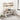 LIVARA Office Desk 100/120/140cm, 2-in-1 Space-Saving Design, Thick Panels, Steel Frame, Pegboard Storage - White and Grey