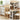 LIVARA Office Desk and Chair Set 100/120/140cm Space-Saving Design, Thickened Panels, Stable U-Legs, Rounded Edge - Wood