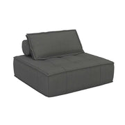 LIVARA Single Sofa Chair, Cotton-Linen Upholstery, High-Density Sponge with Latex Layer, Independent Spring Seat, Supportive & Comfortable Design - Grey