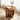 LIVARA Coffee Table with Storage, Solid Wood Frame, Handwoven Rattan Panels, Rounded Corners, Reinforced Legs - Brown