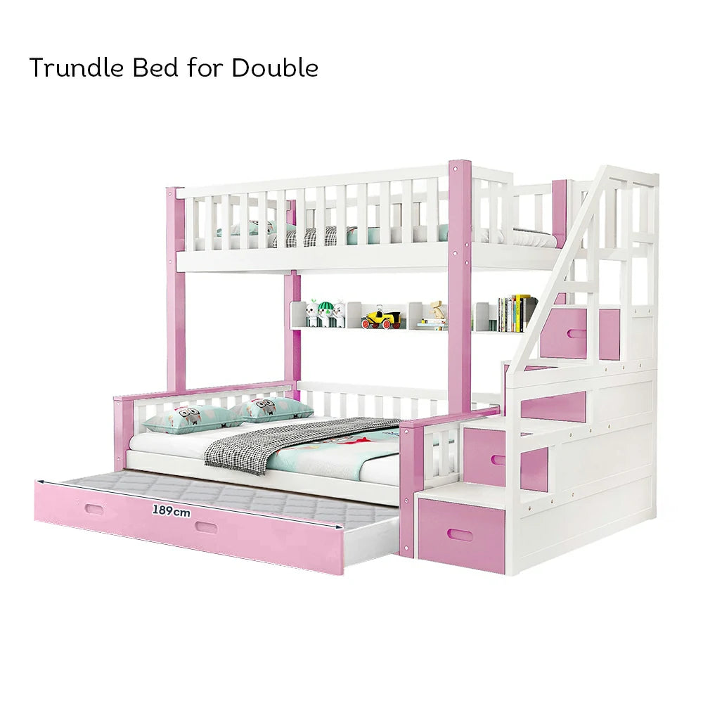Trundle Only! LIVARA Space-Saving Trundle Bed Frame for SF01 Bunk Bed