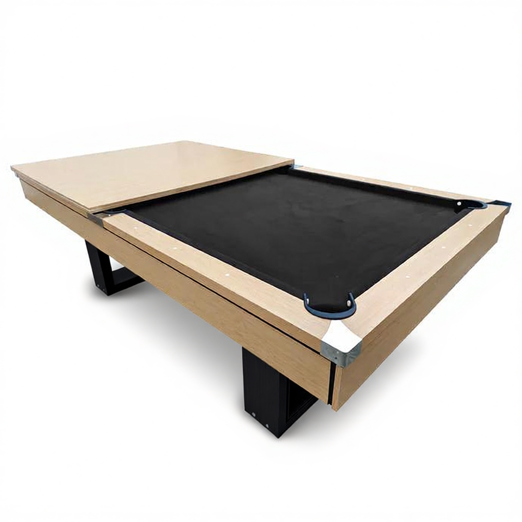 CUETIQ 7FT 3-IN-1 Simple Modern Pool Table/ Billards Table/ Pingpong Table/ Dining Table With Free Accessories