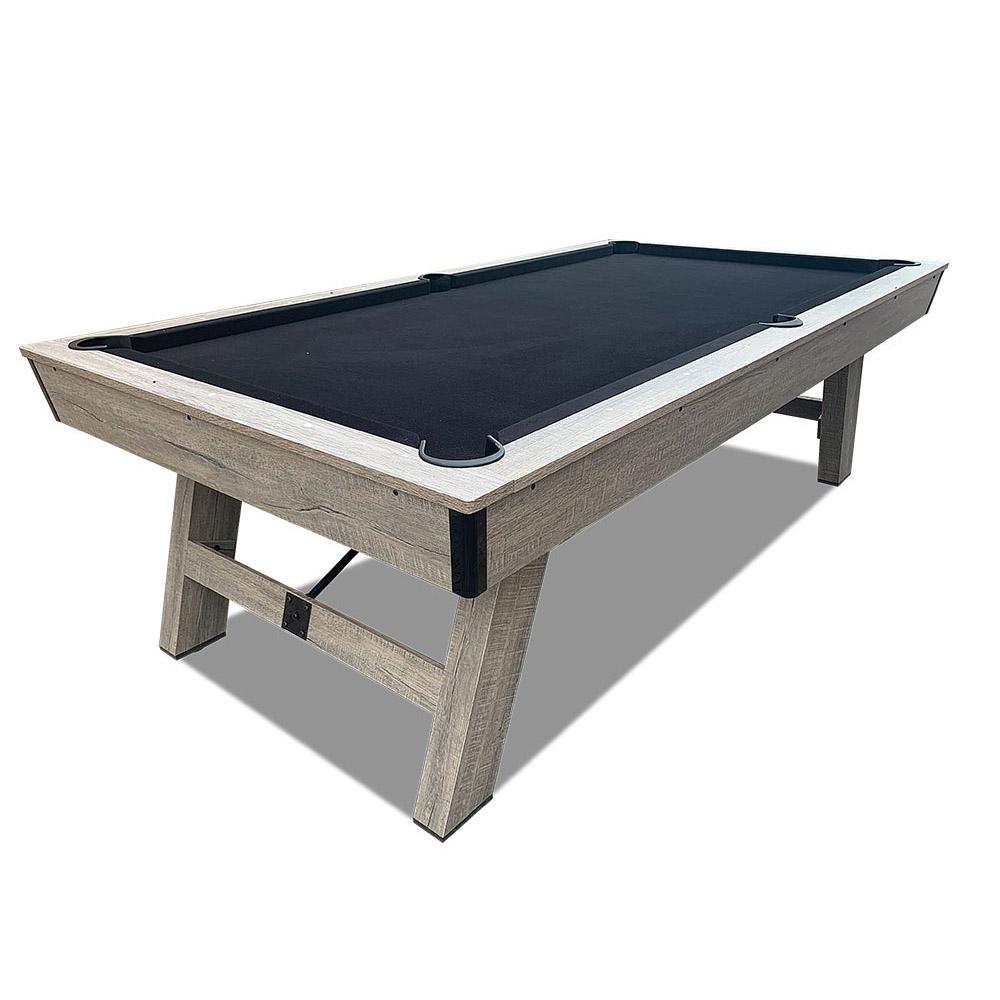 CUETIQ LM 8FT Billiards  / MDF Pool / Snooker Table Black Felt Silver Mist Frame Free Gift