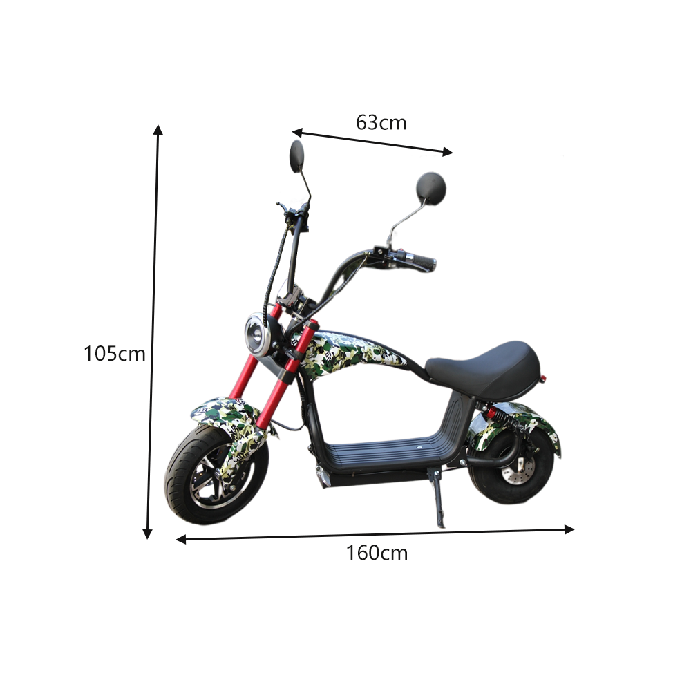 GLIDER HALLEY MY-M13 1000-1500W 48V 12-20AH  Lithium Battery Electric Motorbike/Motorcycle/Scooter Cruise at 25km/h - Unlock More Power (Details Inside)*