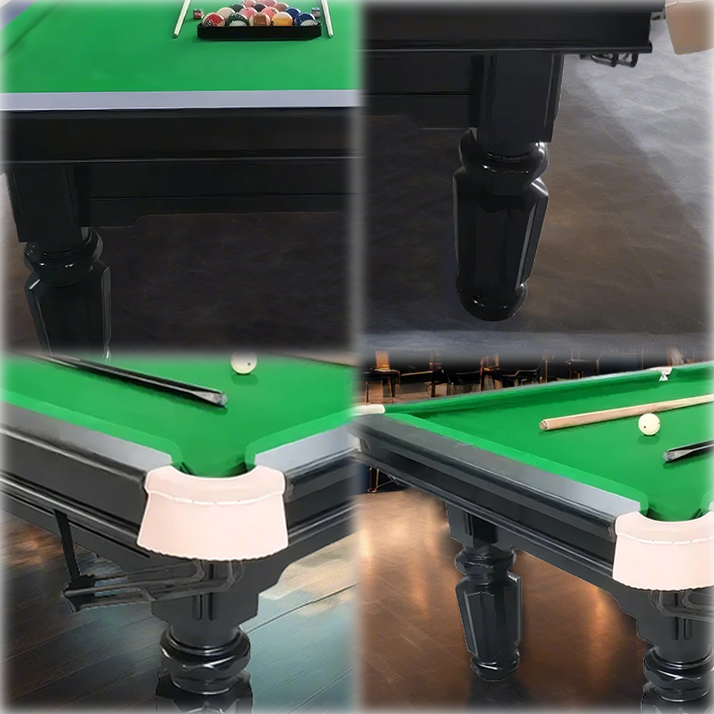 QUESLA 4cm Thickness Slate 7FT Wooden Handrail Luxurious Pool Table