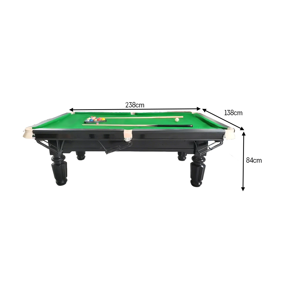 QUESLA 4cm Thickness Slate 7FT Wooden Handrail Luxurious Pool Table