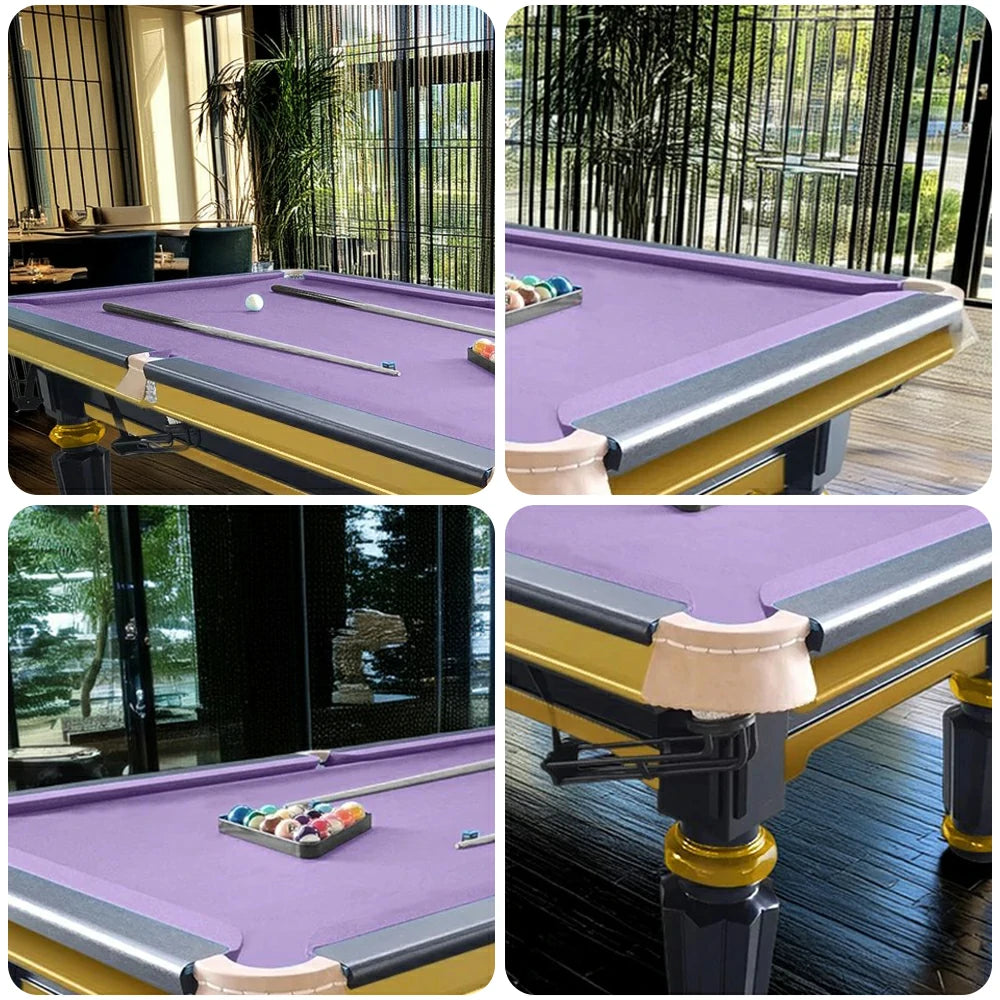 QUESLA 4cm Thickness Slate 7FT Wooden Handrail Luxury Pool Snooker Billiard Table with Elegant Brass Detailing