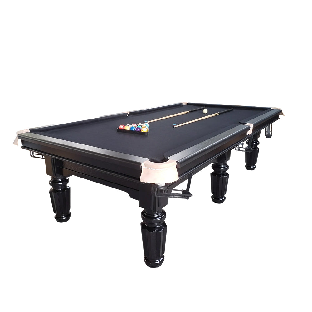 QUESLA 4.5cm Thickness Slate 9FT Steel Handrail Luxurious Pool Table