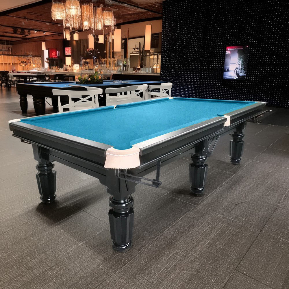 QUESLA 4.5cm Thickness Slate 9FT Steel Handrail Luxurious Pool Table