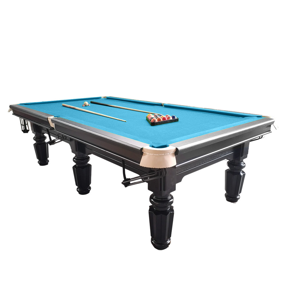 QUESLA 4.5cm Thickness Slate 9FT Steel Handrail Luxurious Pool Table