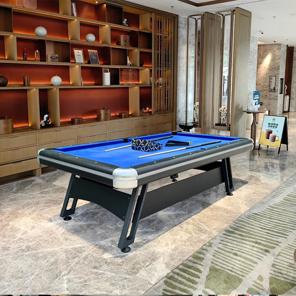 CUETIQ 7FT Iron-Leg Pool Table - Professional Billiards Table, Heavy-Duty Frame, Space-Saving Luxury Modern Design