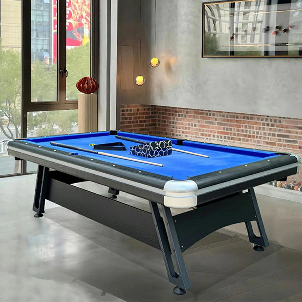 CUETIQ 7FT Iron-Leg Pool Table - Professional Billiards Table, Heavy-Duty Frame, Space-Saving Luxury Modern Design