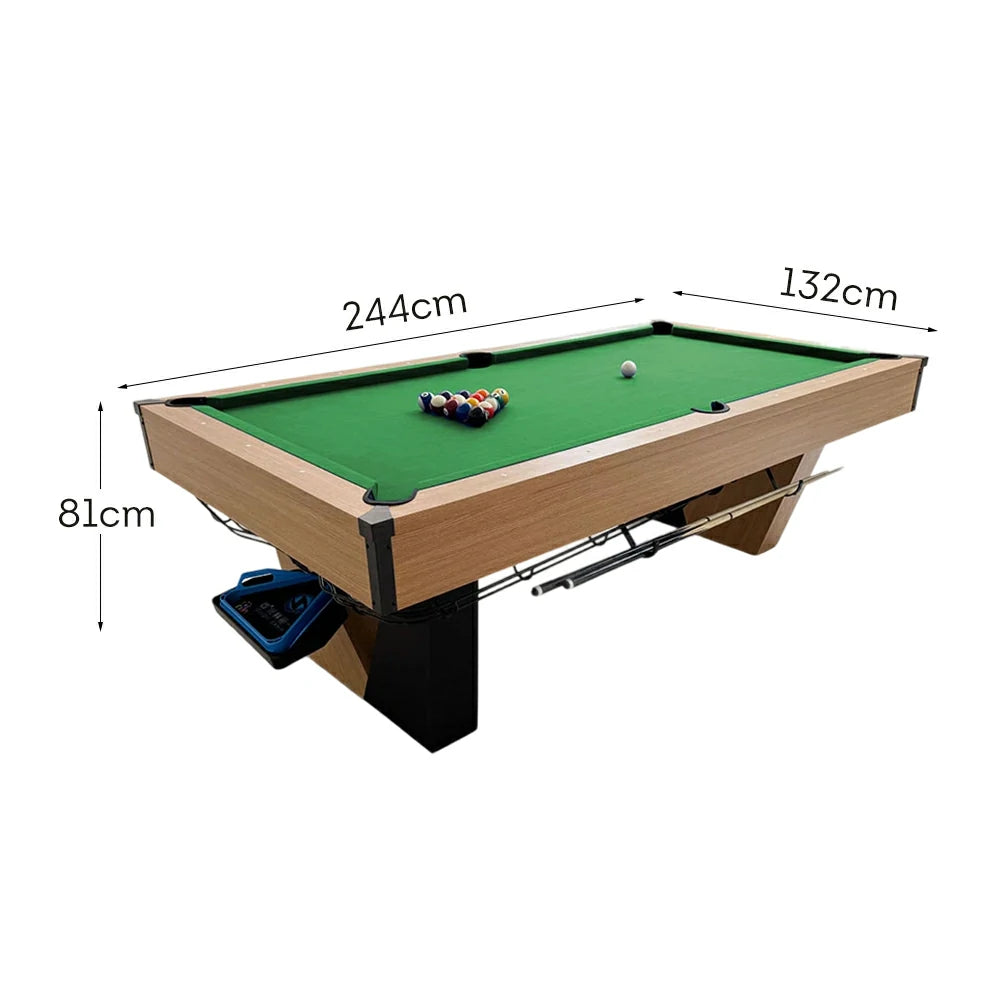 CUETIQ 8FT Black Marble Pool Table - Automatic Ball Return, Professional-Grade Build, Heavy-Duty Frame, Luxury Modern Design