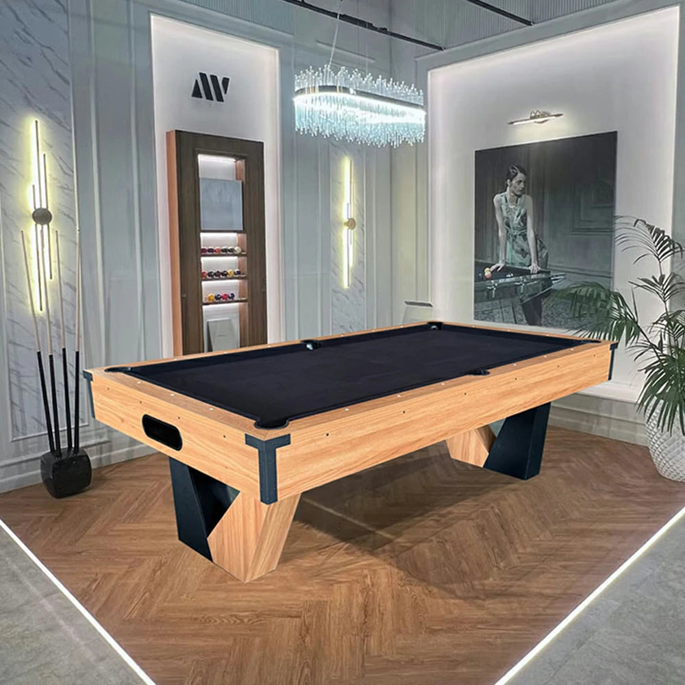 QUESLA 7FT Marble Pool Table, Equipped with Ball Return System, Sturdy Construction