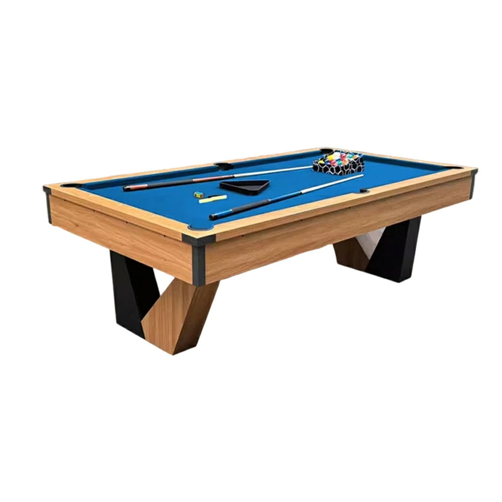 QUESLA 7FT Marble Pool Table, Equipped with Ball Return System, Sturdy Construction