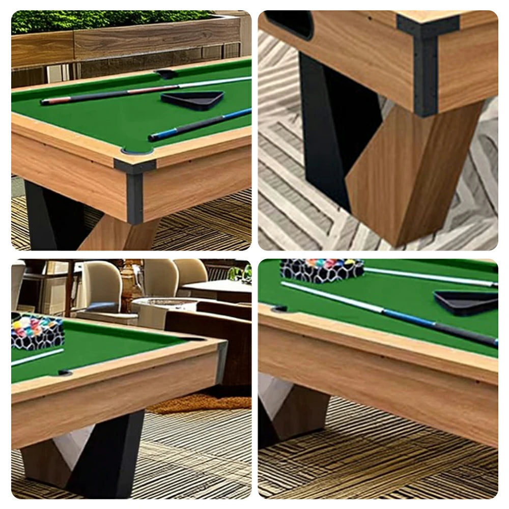 QUESLA 7FT Marble Pool Table, Equipped with Ball Return System, Sturdy Construction