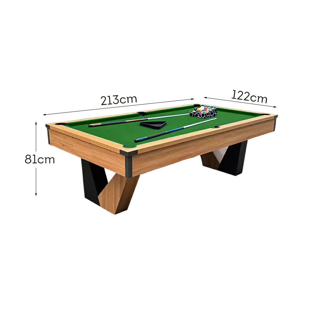 QUESLA 7FT Marble Pool Table, Equipped with Ball Return System, Sturdy Construction