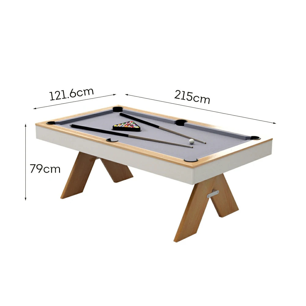 CUETIQ 7FT 3-IN-1 MDF Billiard Table/Table Tennis Table/Dining Table  - Grey