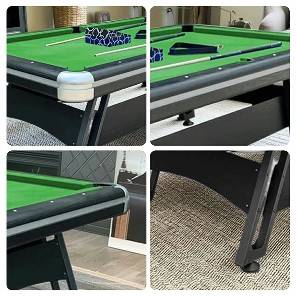 CUETIQ 7FT Iron-Leg Pool Table - Professional Billiards Table, Heavy-Duty Frame, Space-Saving Luxury Modern Design