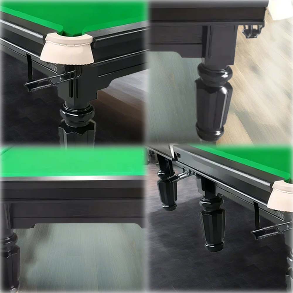 QUESLA 4.5cm Thickness Slate 9FT Steel Handrail Luxurious Pool Table