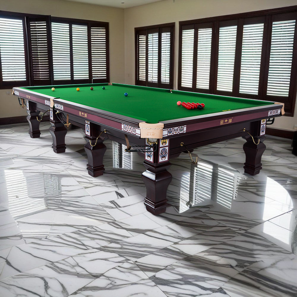 XINGPAI XW105 12FT Star Tournament British Snooker Table Facebook Element Billiard Table