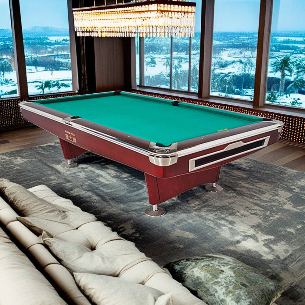 XINGPAI XW136 9FT American Pool Table TOURNAMENT Fancy Nine Ball Pool Table Open Pool Table