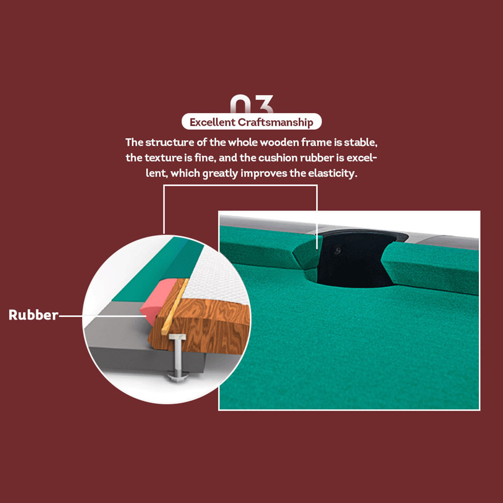 XINGPAI XW136 9FT American Pool Table TOURNAMENT Fancy Nine Ball Pool Table Open Pool Table