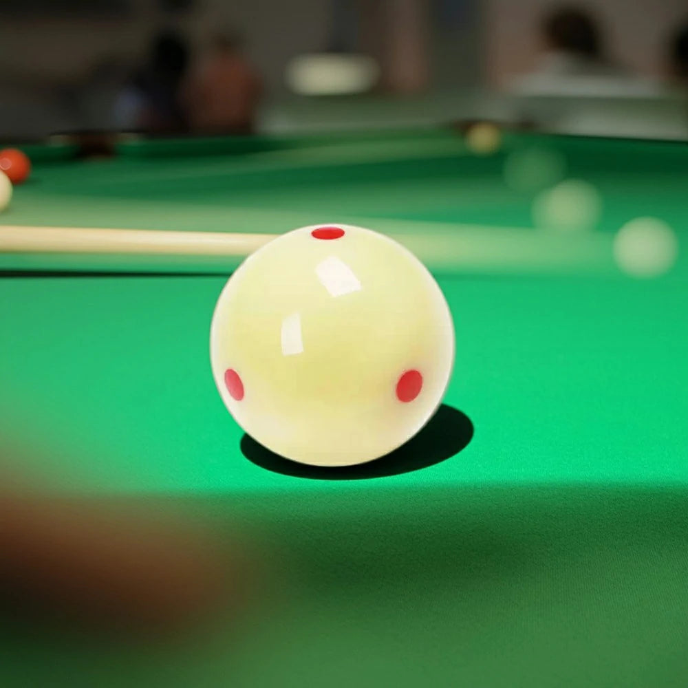 57.2mm Cue Ball Crystal Billiard Accessory - Blue / Red / Six Red Dot