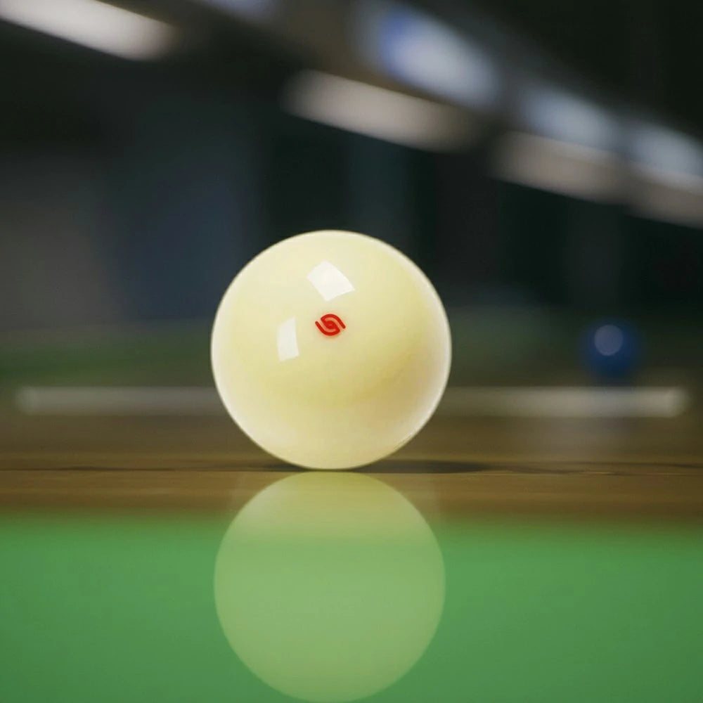 57.2mm Cue Ball Crystal Billiard Accessory - Blue / Red / Six Red Dot