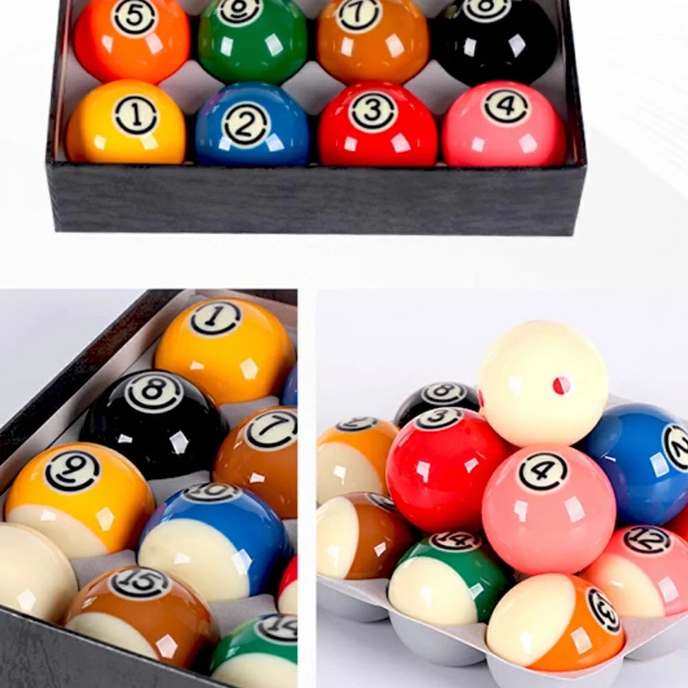 57.2mm Professional Tournament Crystal Billiard Balls - Big Black King Edition for Pool Halls/Home Game Rooms/Championship Events