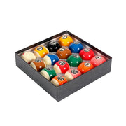 57.2mm Professional Tournament Crystal Billiard Balls - Big Black King Edition for Pool Halls/Home Game Rooms/Championship Events