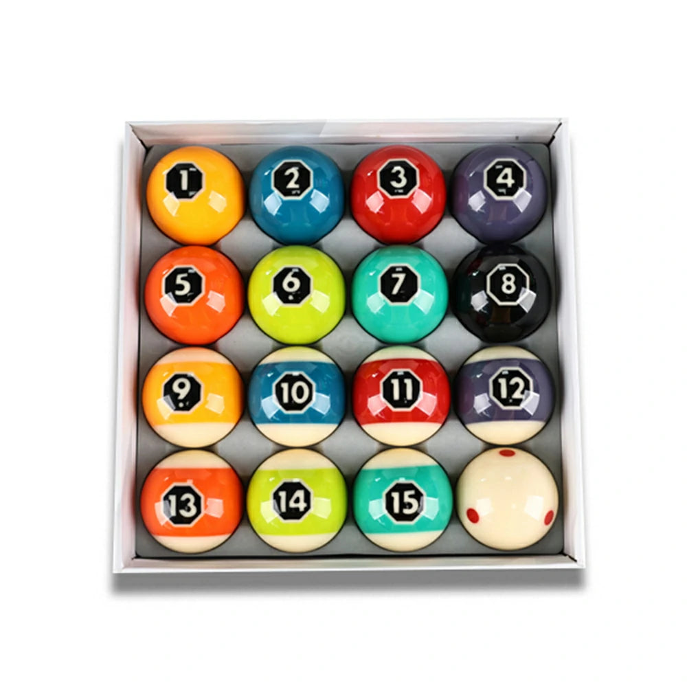 57.2mm Professional Tournament Crystal Billiard Balls - Oversized Octagon Single-Eye Dragon Style for Pool Halls/Home Game Rooms/Championship Events