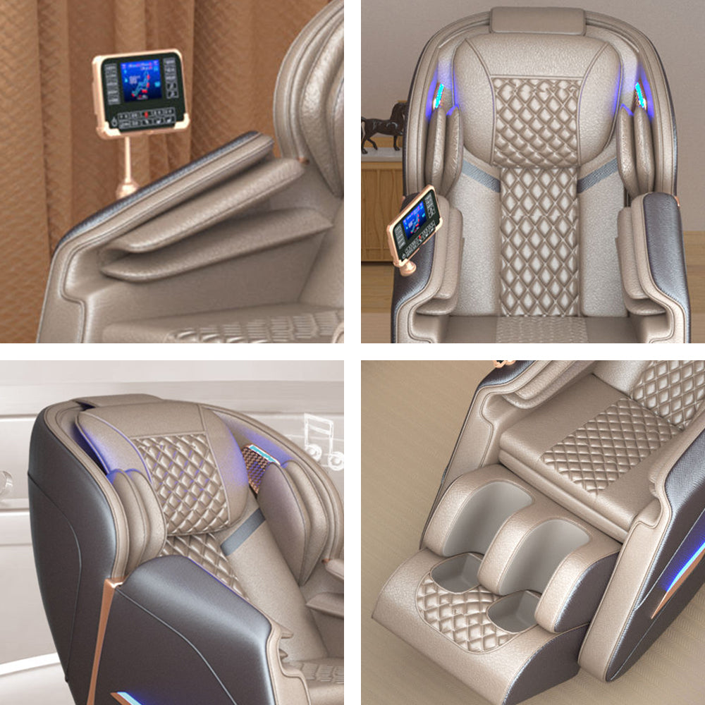 RELAXA L25 SL Track Electric Massage Chair with Zero Gravity - Green/BlackGrey/Brown