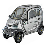 ROLLUX Enclosed Mobility Scooter with Steering Wheel Control - All-Weather Comfort, 60V1200W Motor, 70-80km Range, Safe Urban Travel