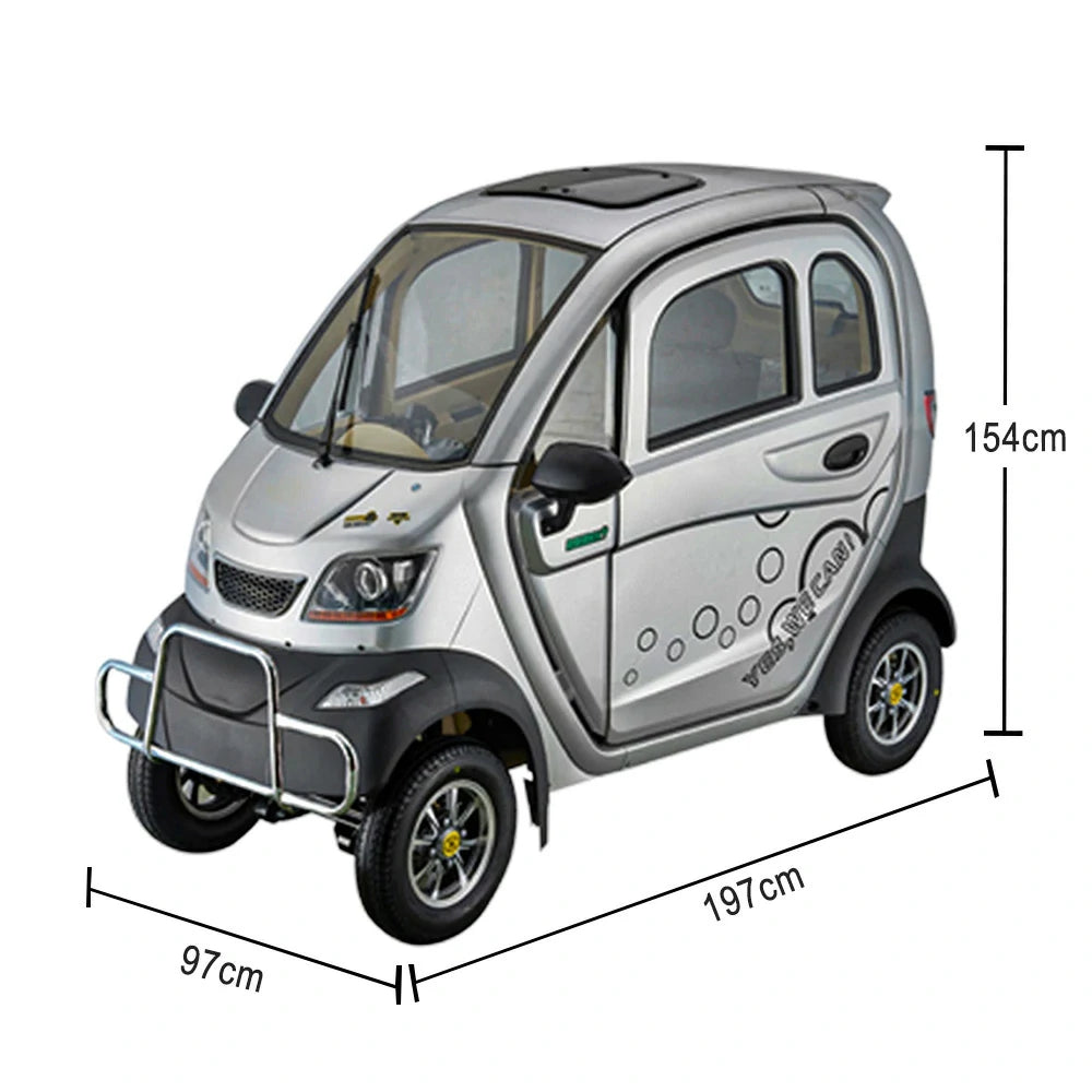 ROLLUX Enclosed Mobility Scooter - 60V1200W Motor, 70-80km Long Range, All-Weather Comfort, Safe Urban Commuting with Armrest Control